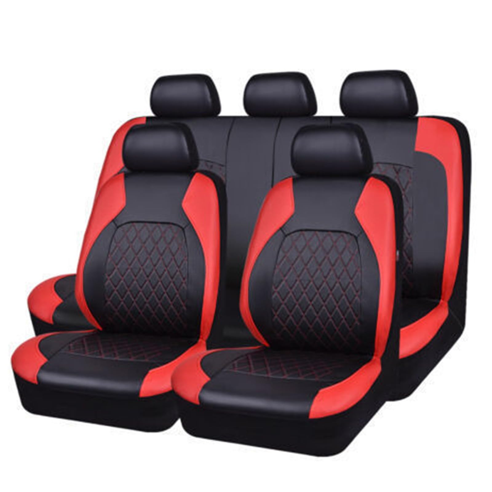 Housse Siège Voiture Volkswagen Coccinelle JPDEDIAN - Cuir PU Noir | Ensemble Avant/Arrière | Design Matelassé