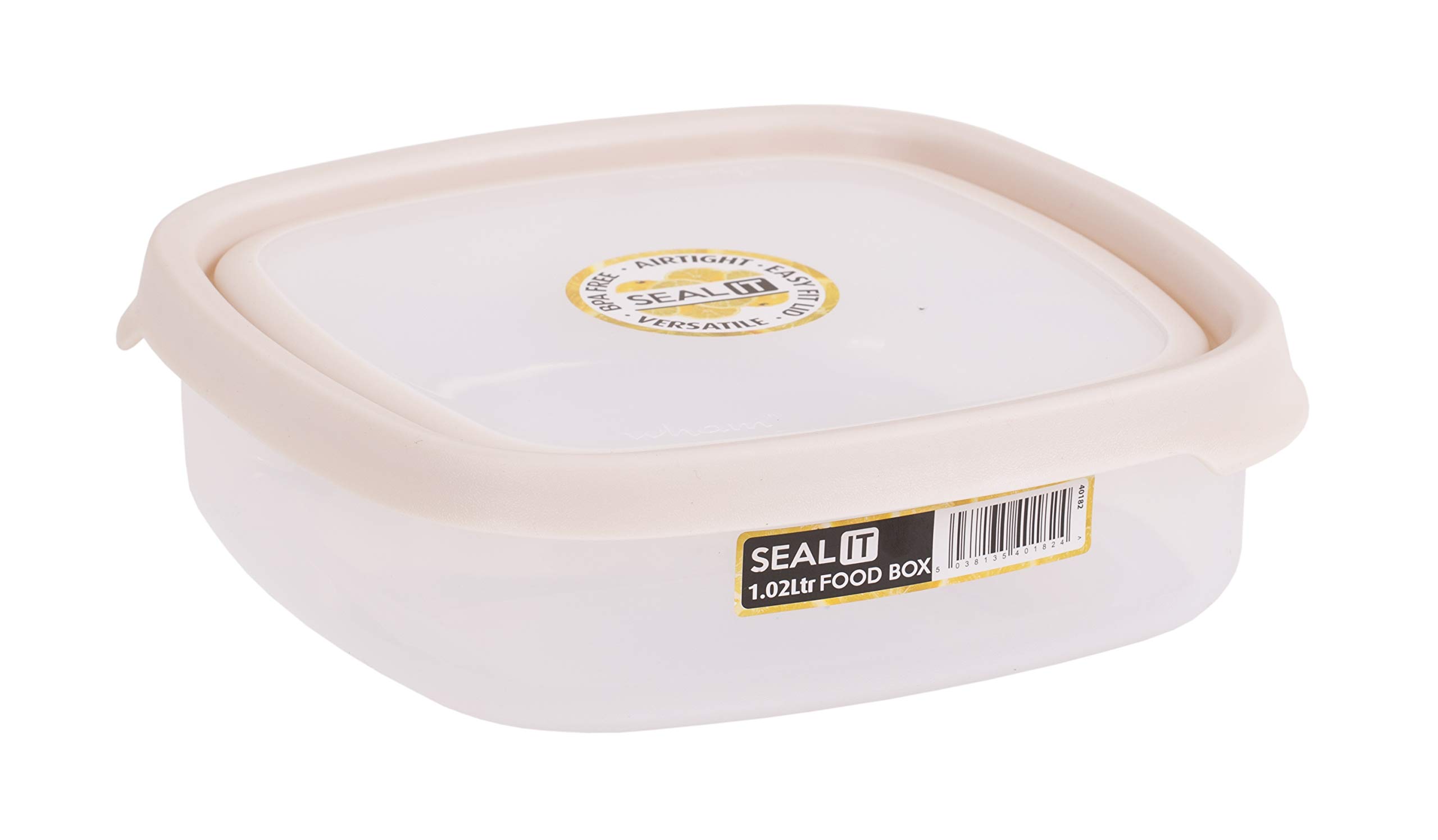 Wham 1L Cream Polypropylene Storage Box