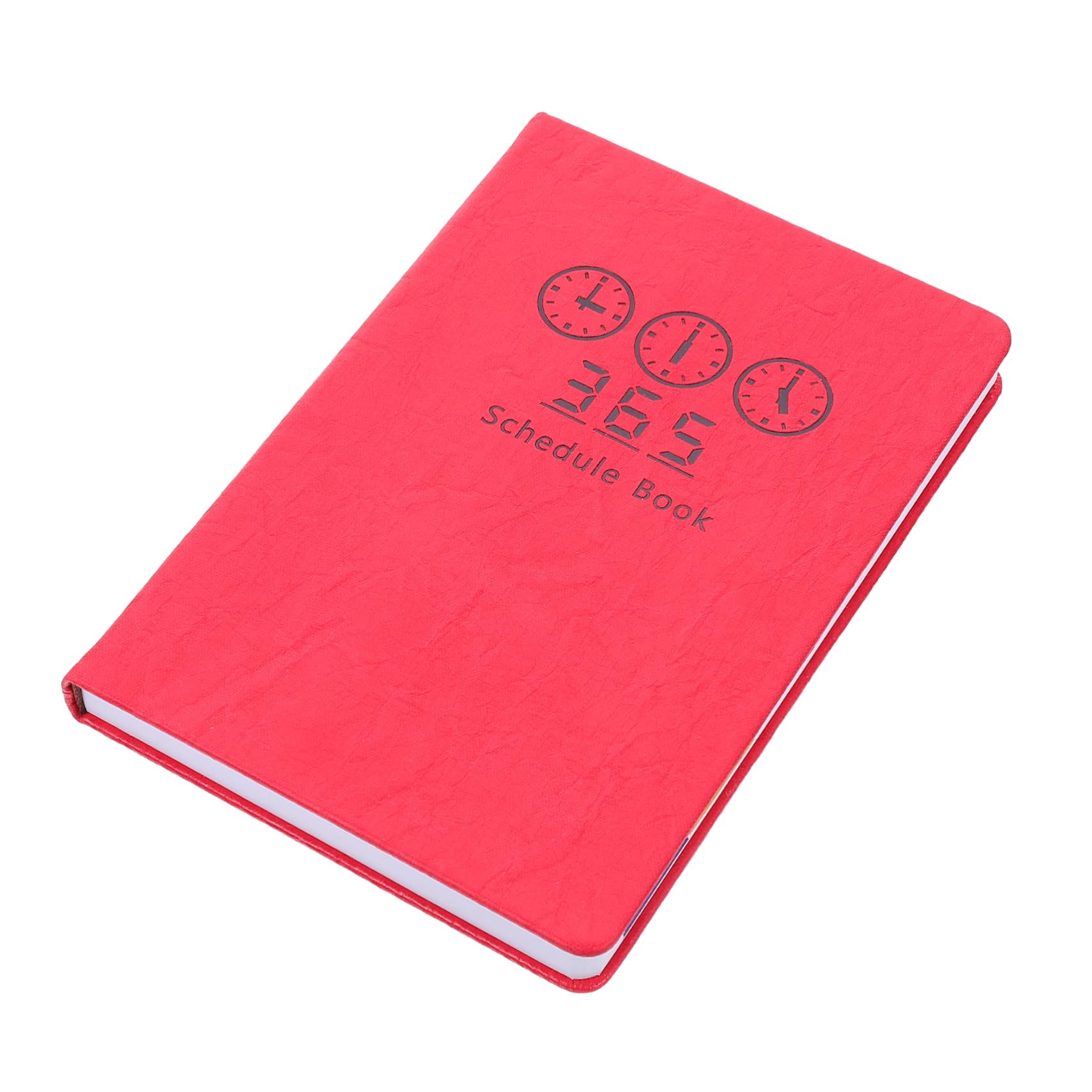 Agenda Scolastica Inglese A5 2023 in Carta Rossa, 1 Pezzo | Pianificazione Settimanale e Mensile, Formato Portatile, Design Semplice Pagine Interne Delicate