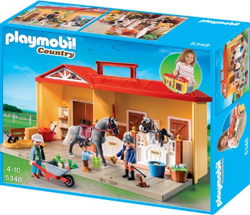 Preisvergleich Produktbild PLAYMOBIL 5348 Mein Pferdestall zum Mitnehmen