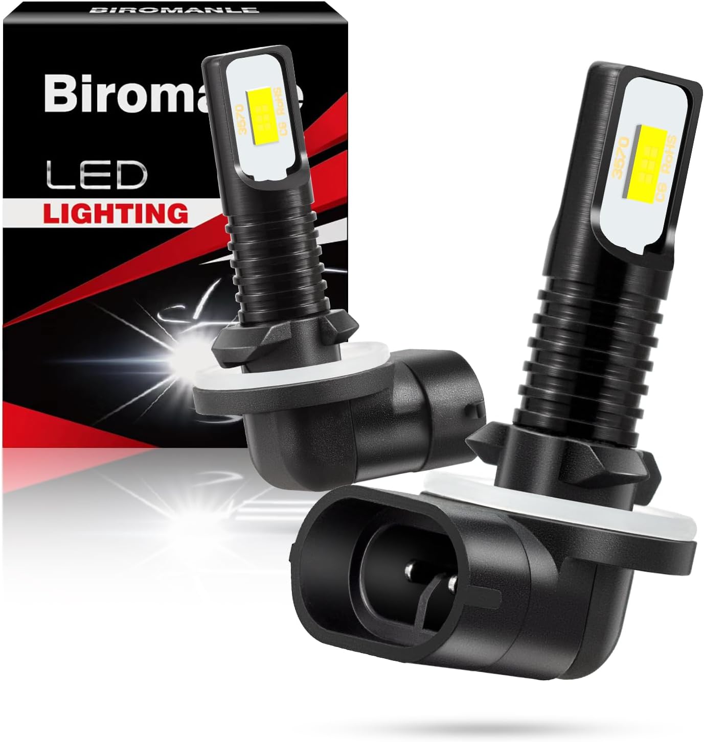 Compatible with Arctic Cat 400 500 650 700 Light Bulbs, 886/894/881/886 Fog lamp Bulbs,400% Brightness 8000LM 6000K Bright White 4010253 Bulbs, Plug and Play, 2-Pack