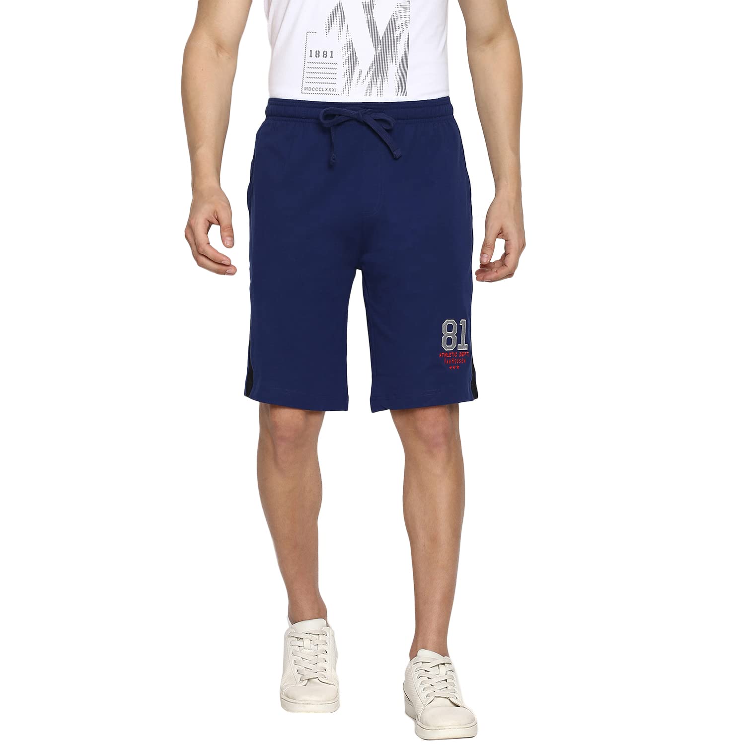 van heusen Men Athleisure Smart Tech Knit Shorts - Easy Stain Release, Anti Stat, Ultra Soft-picture-36