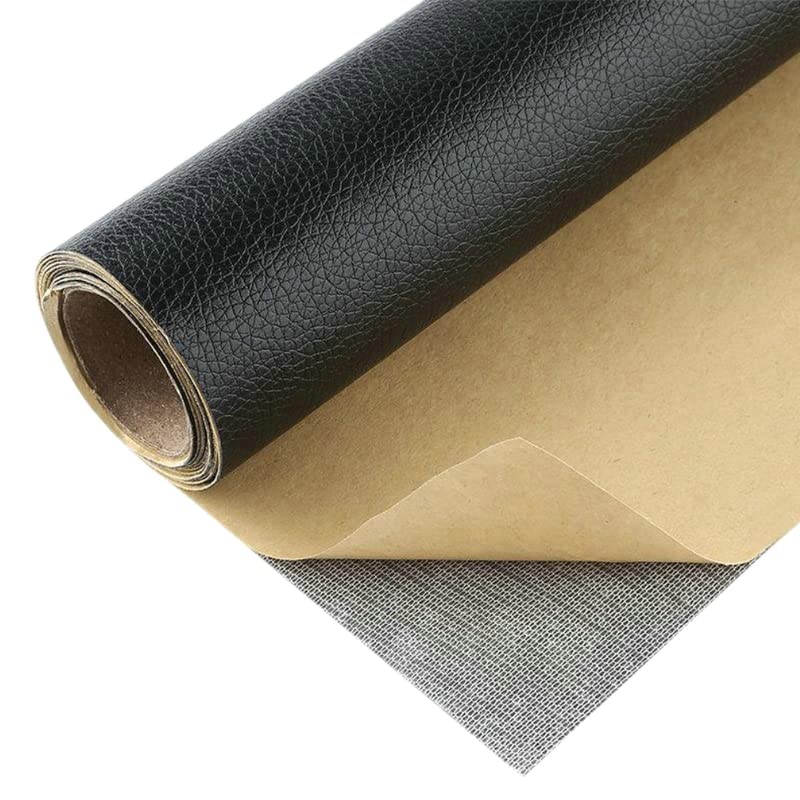 Sofa Repair Patches Self-Adhesive Repair Patch Stick/Glue On Furniture Car Seat Repairs Patch Fabric Fix Application for Leather (30CMX5M, Black)