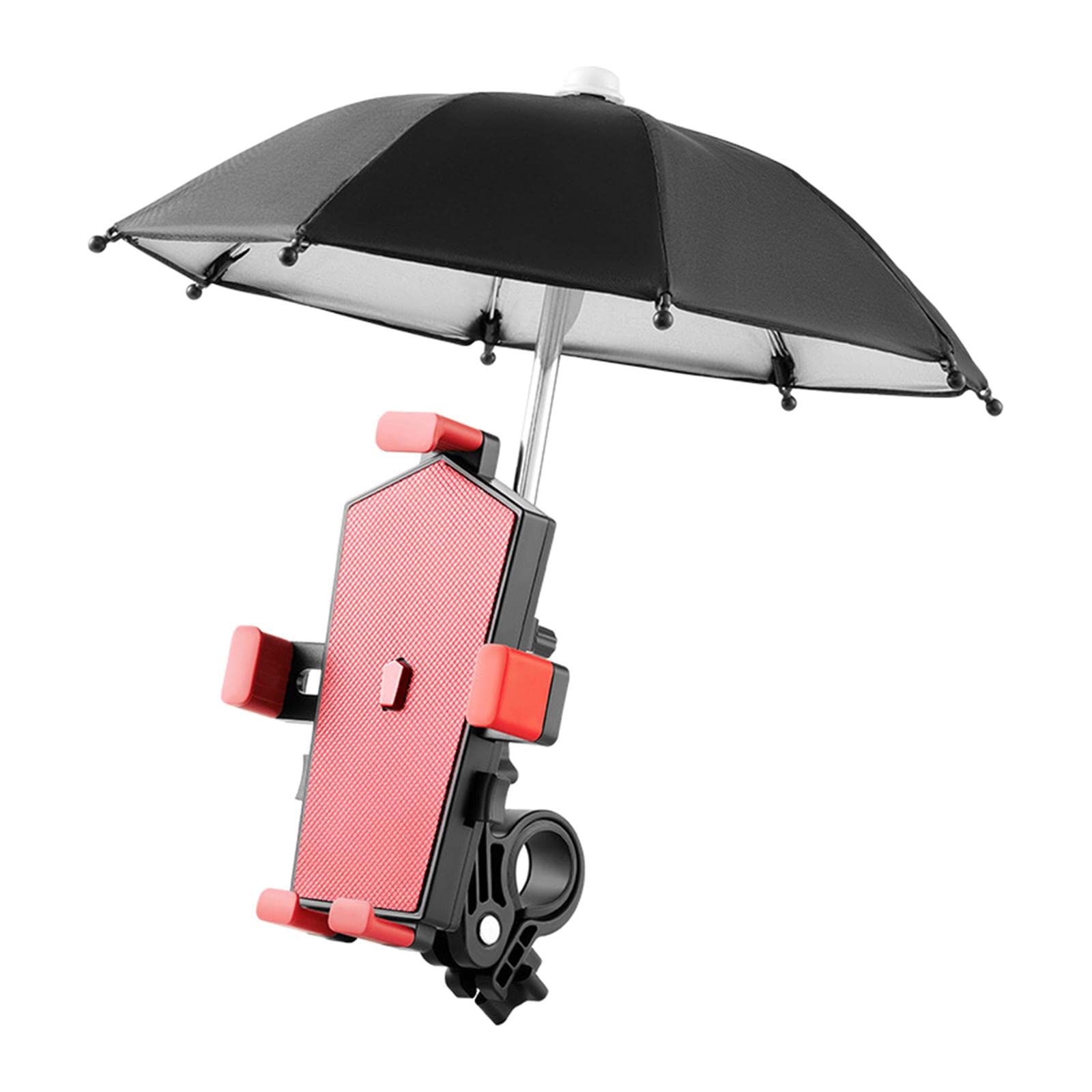 LOOM TREE Bike Phone Holder for Handlebar Accessories Cell Phone Holder for Motorcycle Red with Umbrella| Cell Phone Accessories | Mounts & Holders-image-23