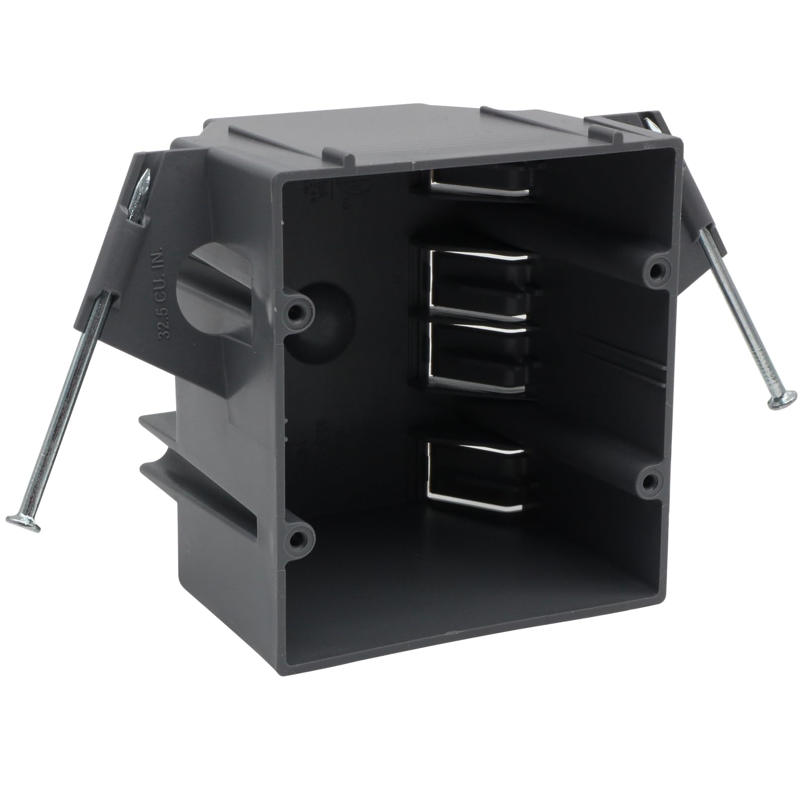 Electrical Boxes - 6 Pack 2-Gang PVC Outlet Boxes -13