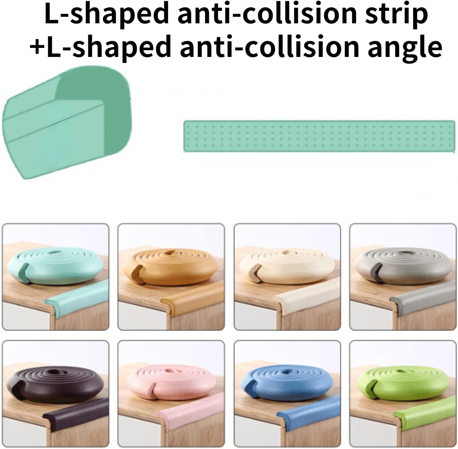 Safety Corner Protectors, Edge Covers Corner Guards for Kids and Baby Proofing, Table Protector,Corner Cushion and Edge Safety Bumpers Baby Yellow 10 m L (2 Pieces of 5 Meters + 10 Corners)