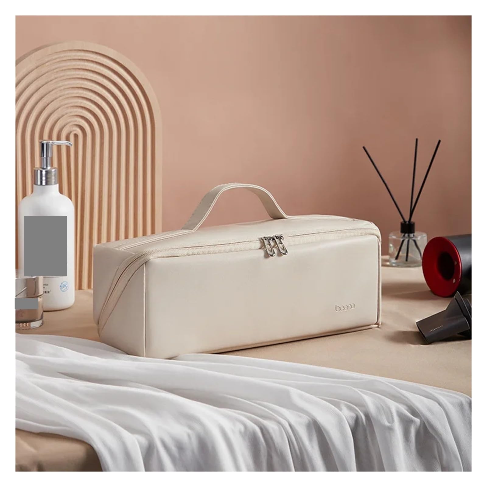 Tasche für Lockenwickler Haartrockner Aufbewahrungstasche Tragbare wasserdichte Reise Organizer Taschen Kosmetiktasche