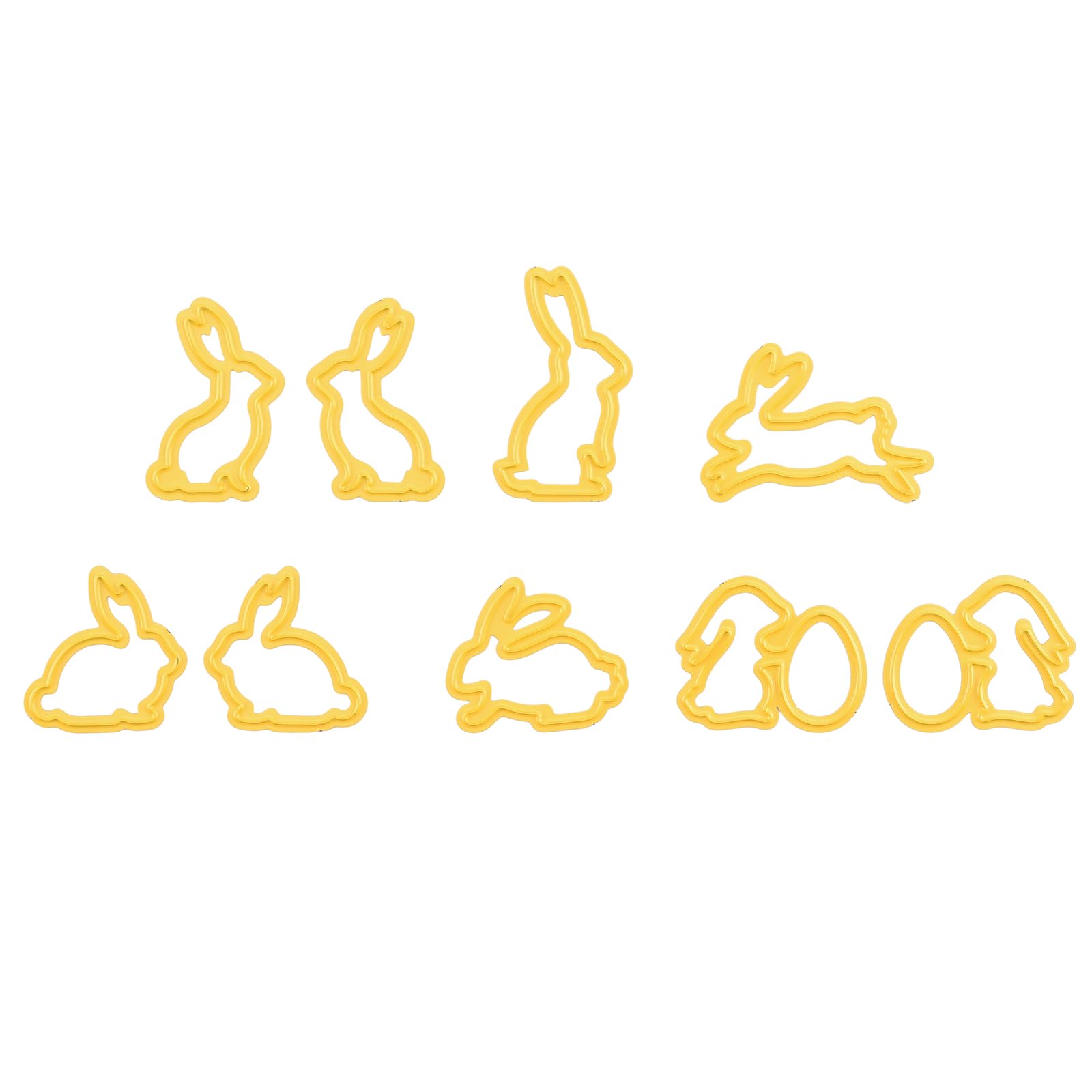 Nellie's Choice Cutting Die-Rabbits-9 Shape 2,6 x 3,2 cm-Card Making Supplies-Metal Dies for Scrapbooking, DIY and Paper Crafts, Yellow, 26x32mm