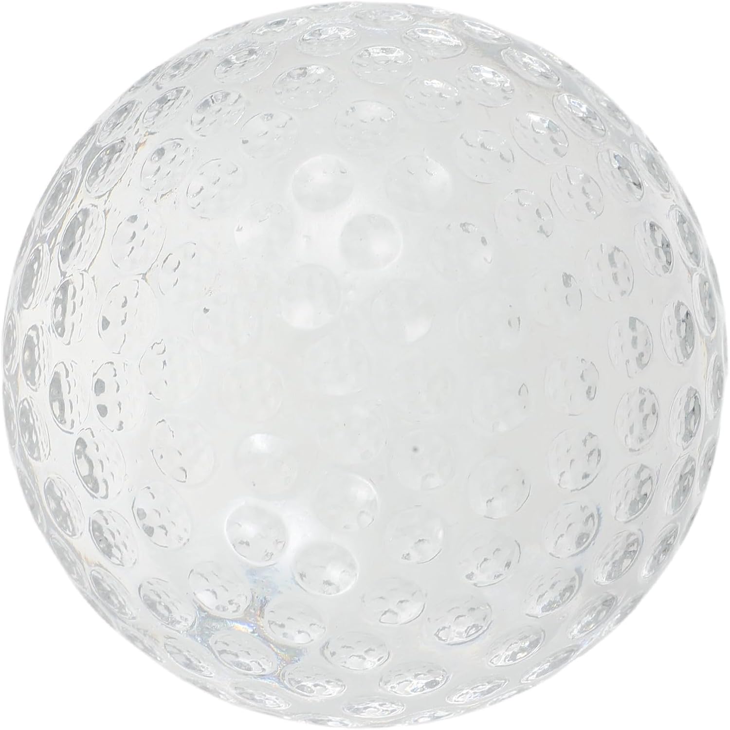 Crystal Golf Ball Paperweight 3 Inch Glass Globe Decor
