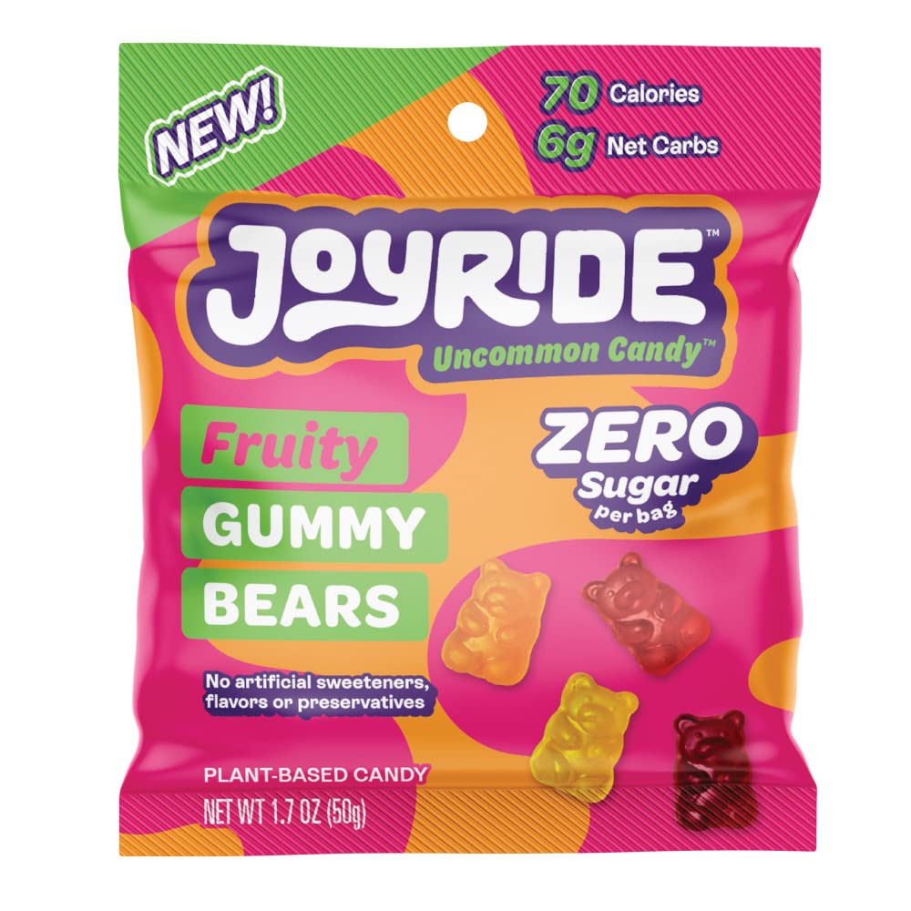 JOYRIDE by Project 7 Keto Gummies, Gummy Bears Keto Candy with 3g Sugar & 6g Net