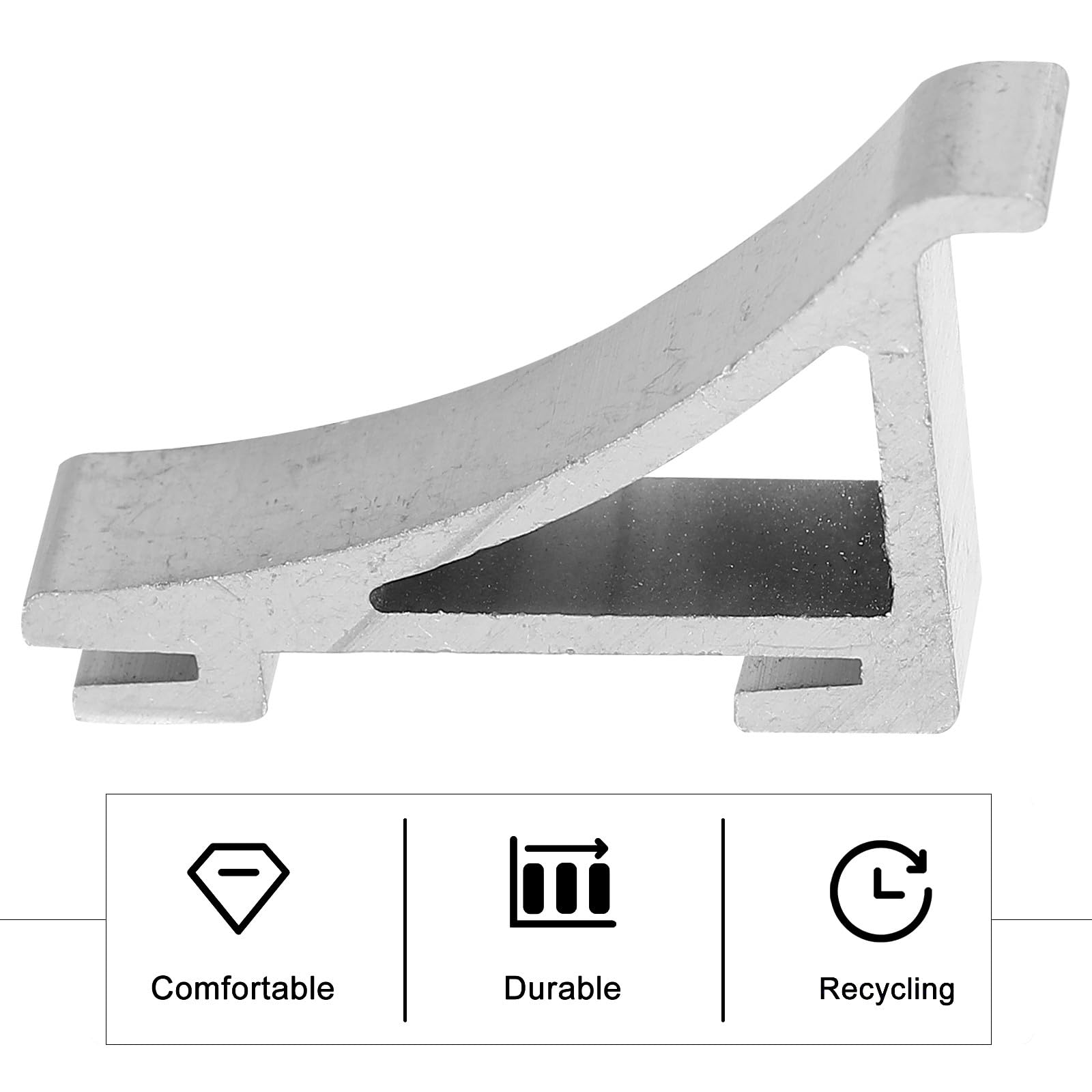10 pezzi Clip per Mensole Frigorifero in Inox Supporti Resistenti per Scaffali Congelatore Ganci per Staffe Mensole Facili da Installare e Durevoli