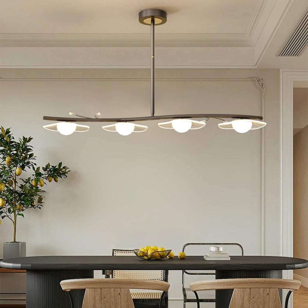 Lumière LED moderne suspension acrylique feuille pour salon couloir salle à manger