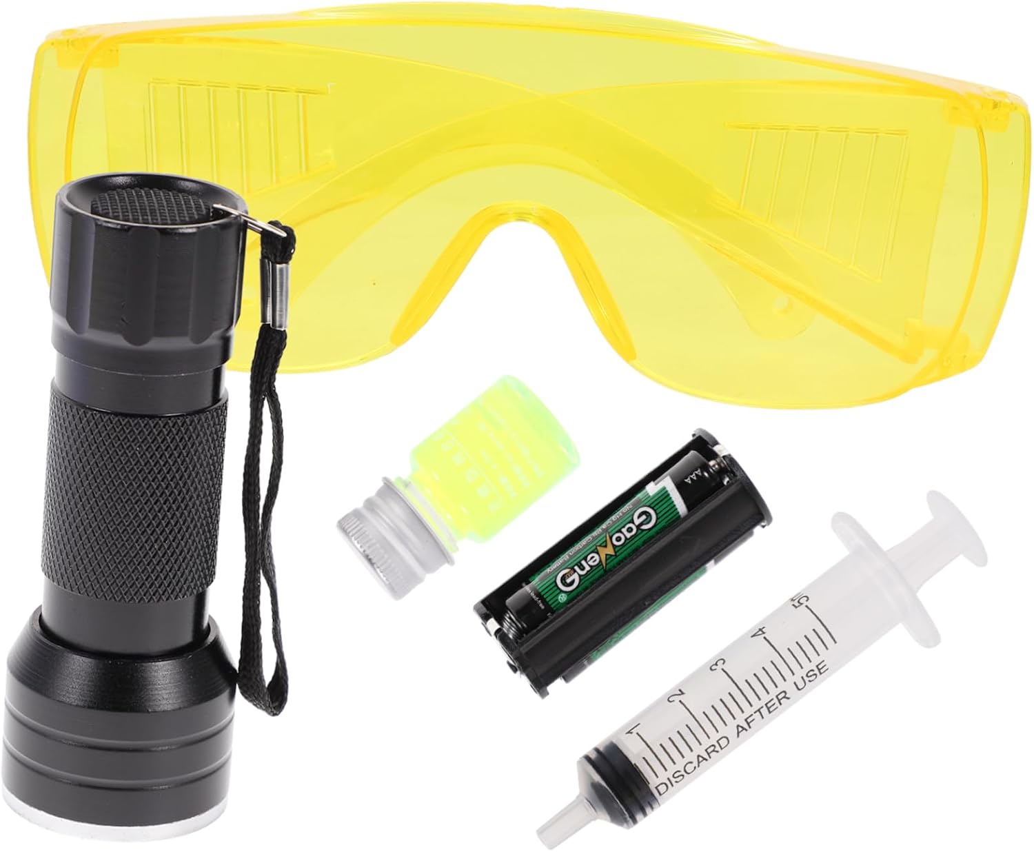 1Set Car Air Conditioner Leak Test Kit Fluorescent Leak Detection Tool with Storage Box for Easy Use and Carry Durable Materials for Reliable Performance