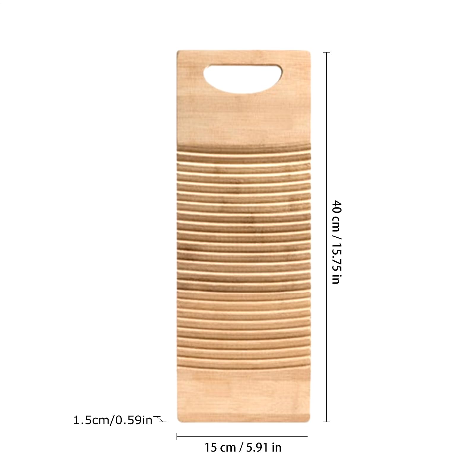 40x15x1,5 cm Tabla de Lavado a Mano Madera Tabla de Lavar de Madera de bambú Tablas de lavandería para Manchas de Lavado Duradera tablaes de fregado de Ropa para Lavar a Mano