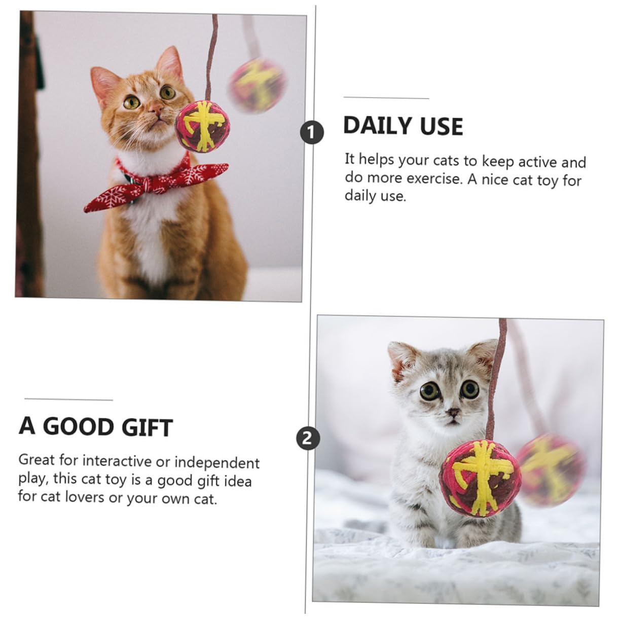 VANZACK 25stücke Katzenbälle Mit Interaktive Spielzeuge Für Katzen Lustige Kratzspielzeuge Beschäftigung Von Kätzchen Gemischte Designs