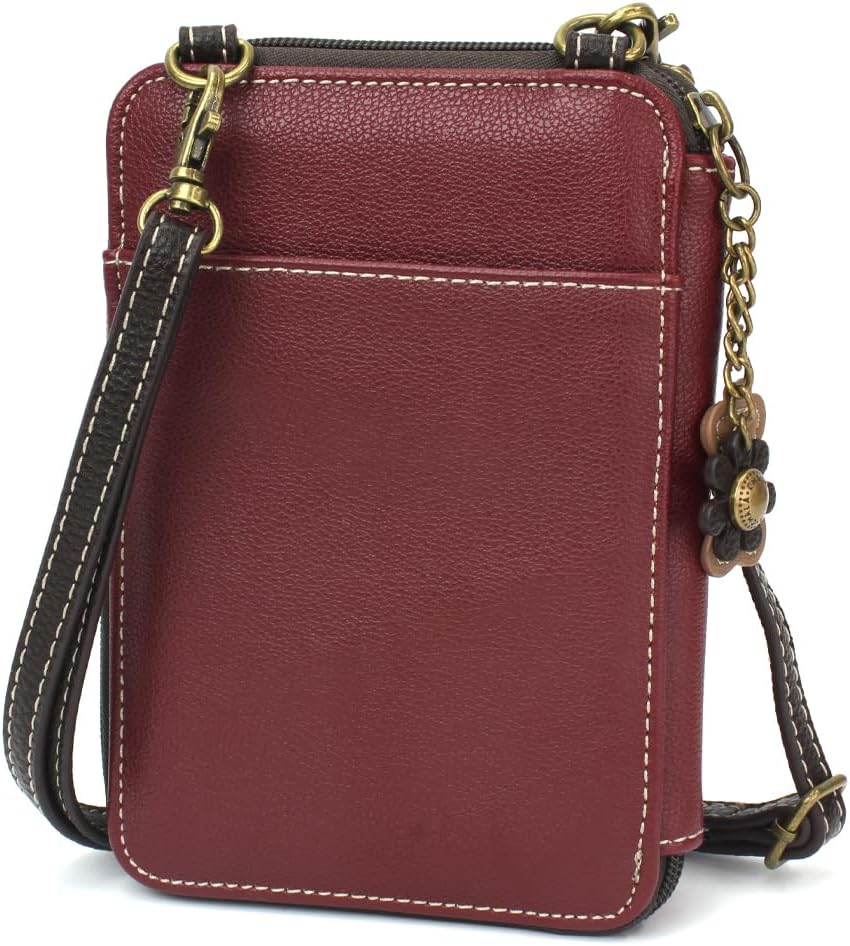 CHALA Wallet Crossbody Cell Phone Purse - Women Faux Leather Multicolor Handbag with Adjustable Strap Convertable Strap (Westie)
