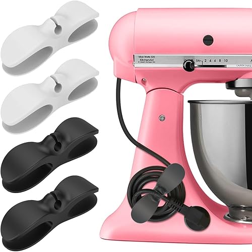 Miniatura 12 de Organizador de cables para electrodomésticos, organizador de cables de 6 piezas mejorado para electrodomésticos, 6 unidades, organizador de alambre