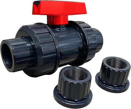 Sch 80 PVC 3 Inch True Union Ball Valve, NPT Thread