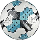 adidas Performance MLS Glider Soccer Ball, White/Energy Blue/Bold Onyx, Size 5