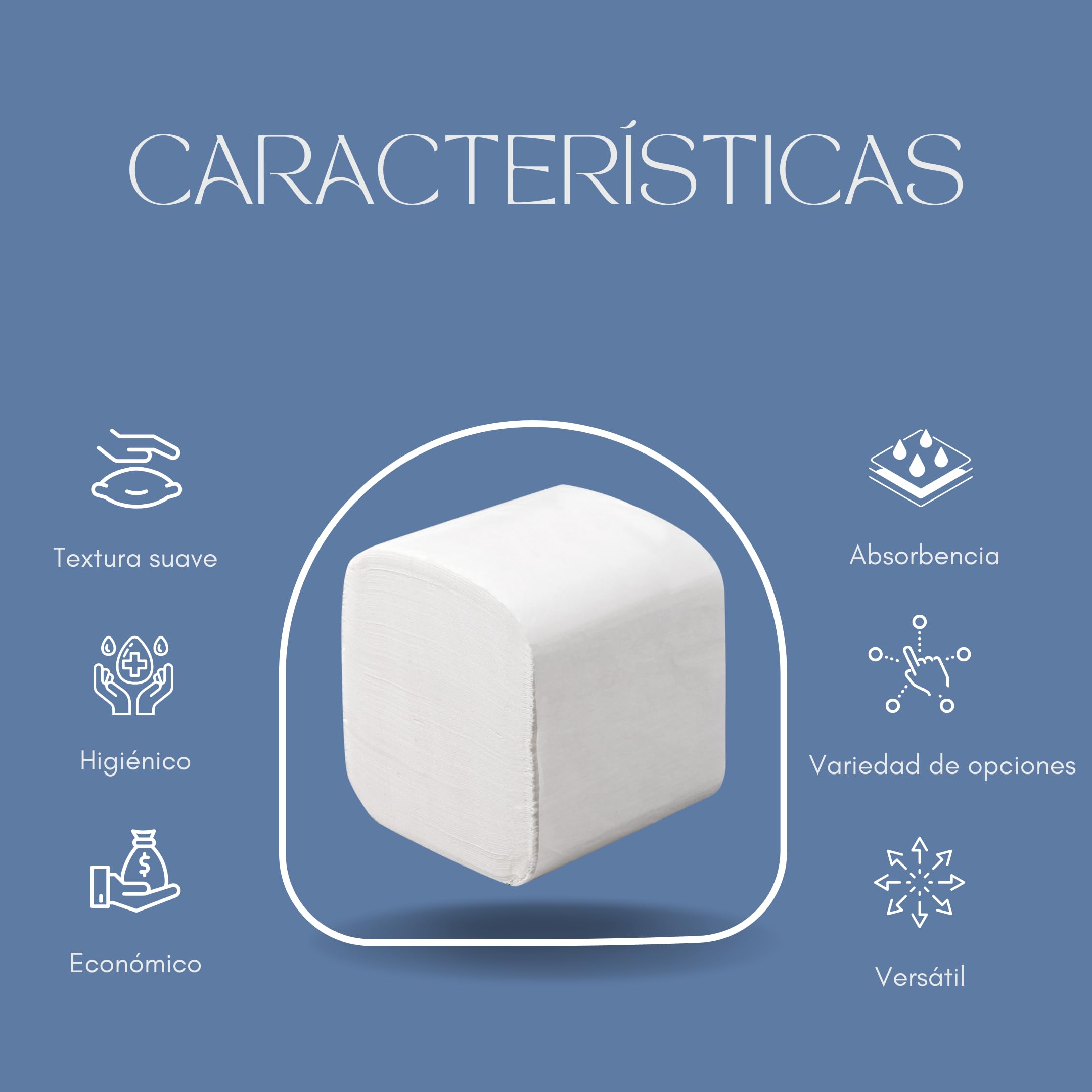 Papel Higiénico Suave y Resistente - Papel Higienico Plegado Caja 9000 unidades, Papel WC Químico Ecológico, Toalla Secamanos Zig Zag, Papel Higiénico Humedo Wc
