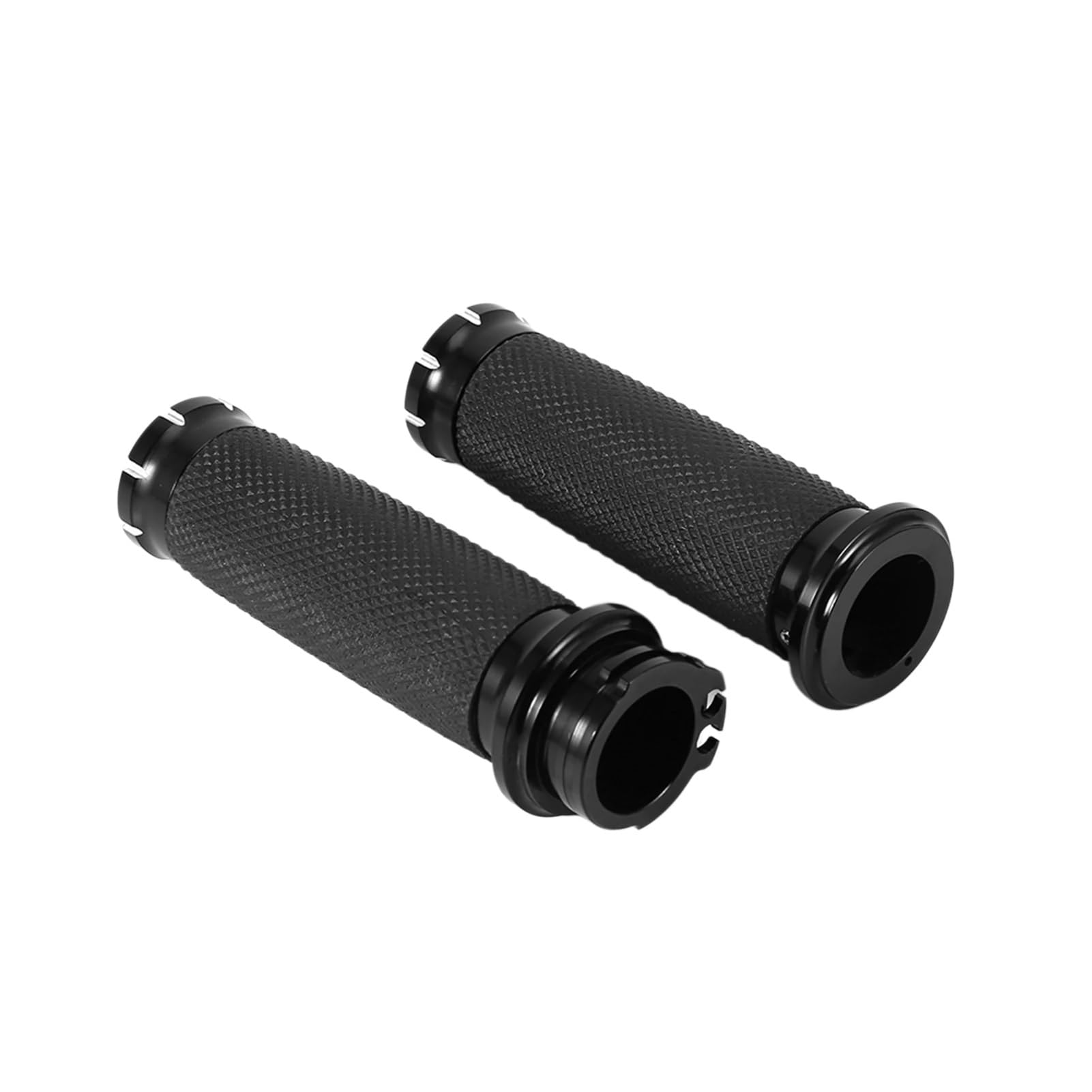 Moto Paire poignées Guidon Poignées de Guidon Moto 1 Pouce pour Softail Chopper Noir pour VRSC XL XR pour Dyna pour 96-07 pour Touring