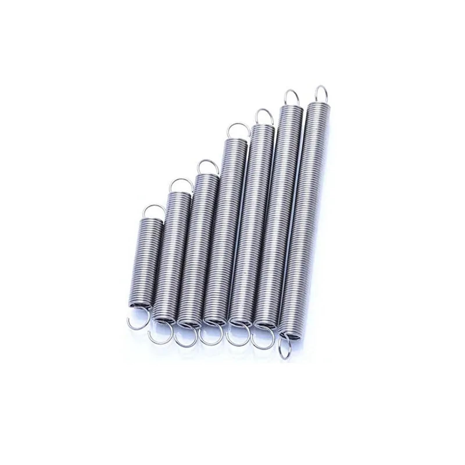 Resorte De ExtensióN Resortes de tensión retroceso con gancho en forma S acero inoxidable extensión bobina helicoidal cilíndrica(40mm (5Pcs),8MM_1.0MM)