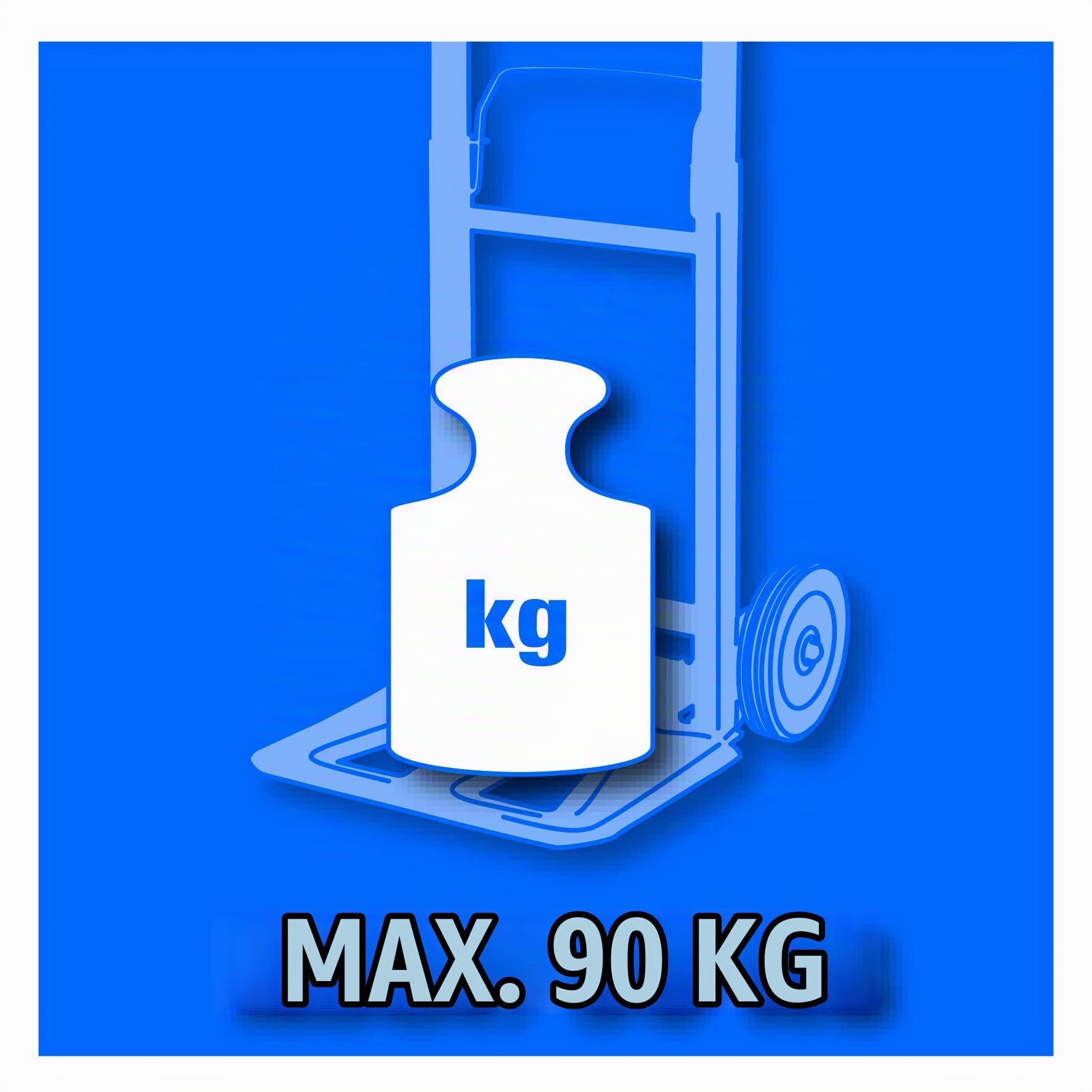 Einhell Chariot en aluminium BT-HT 90 kg, multicolore, 107 x 38 x 19 cm