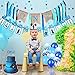 149 Pcs Boys 1st Bday Decorations Blue One Balloons Backdrop Boys One Year Old Birthday Balloons Garlands Arch Kit with Balloons Boxes for Boys First Birthday Baby Shower Party Supplies Decorations