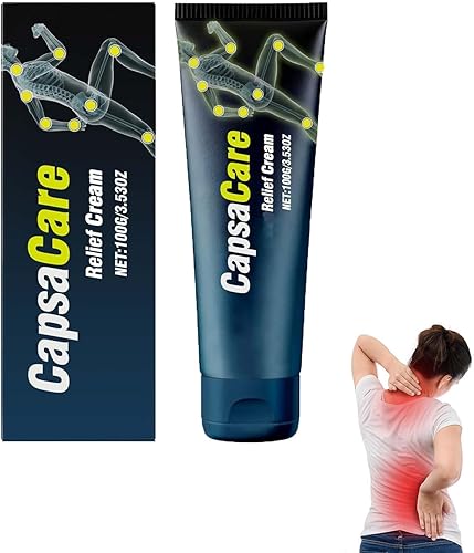 Capsacare Crema de alivio, contiene capsaicina, árnica, mentol, Msm, fórmula calmante para los nervios, adecuada para pies, manos, piernas,