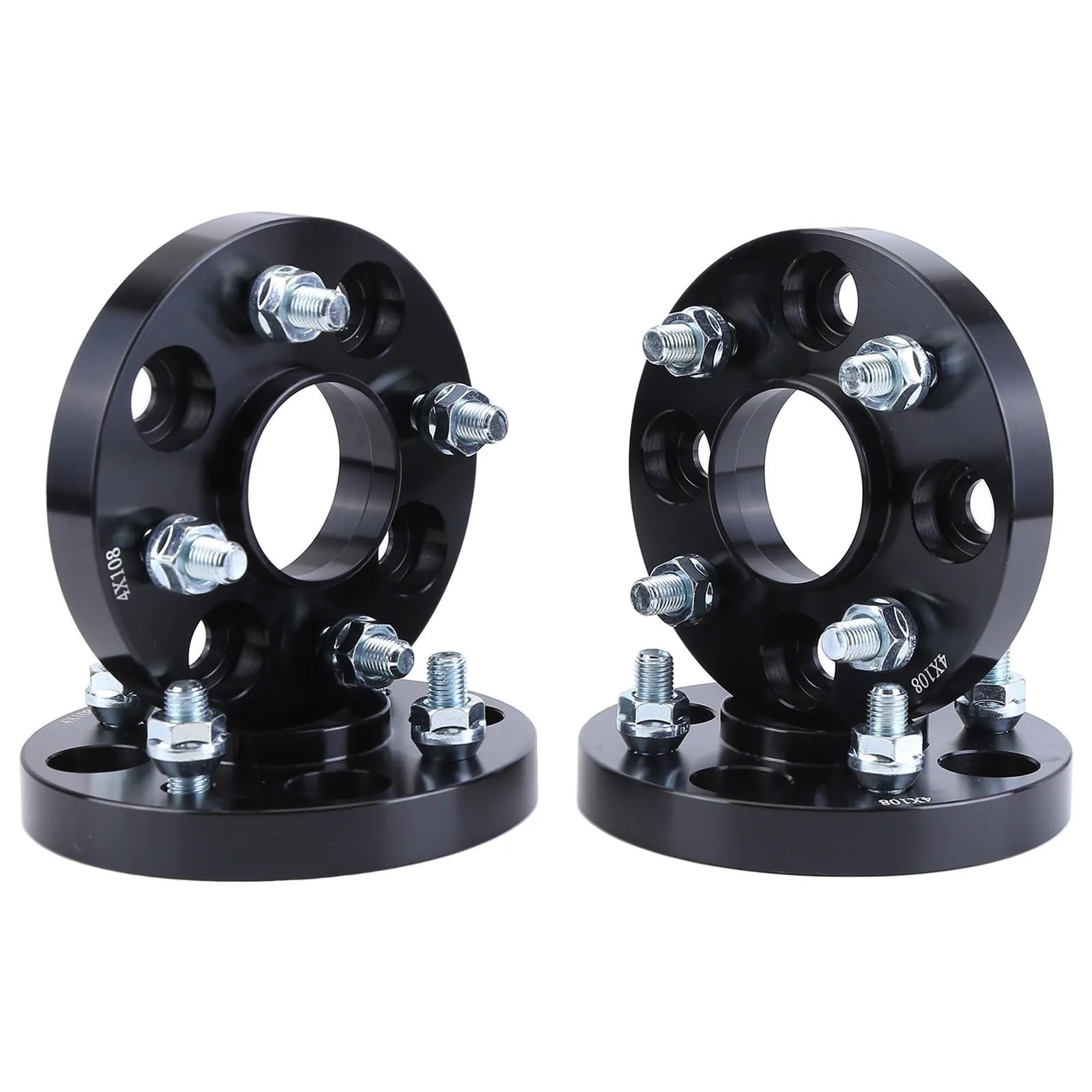 Adaptateurs de roue 20mm, 4 pièces, entretoises hubcentriques à bride 4x108mm avec alésage 63.4mm compatibles pour focus pour fiesta