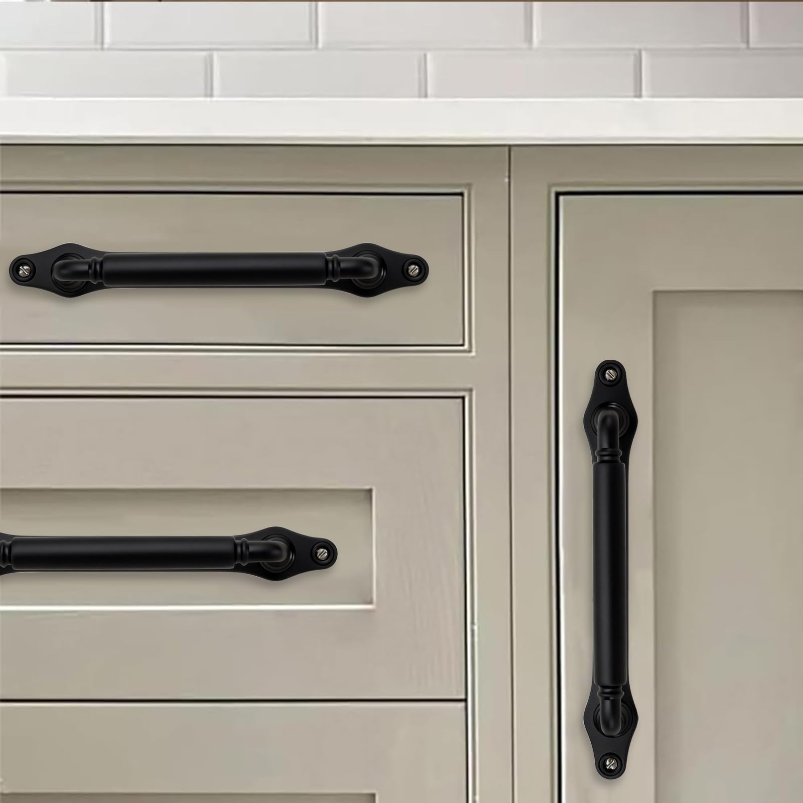 Matte Black Cabinet Pull - 279BP, 3 in (76 mm) — KHTUMEWARE