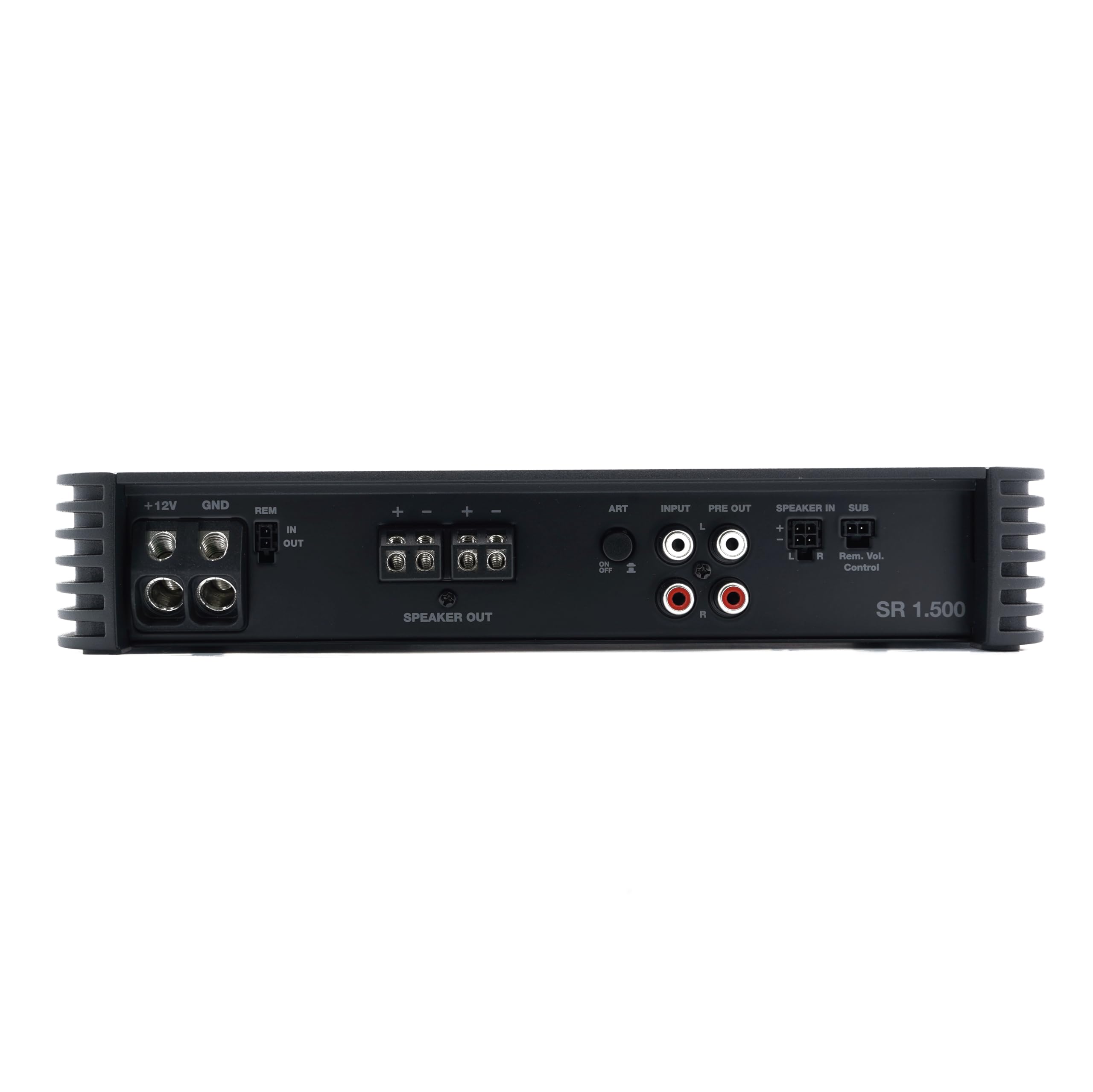 Audison SR 1.500 Amplificateur Mono Classe D pour Système Audio, Technologie ADC et USS, Filtres Réglables, Entrées Double Niveau, 1000W RMS, 1 Ohm, Noir