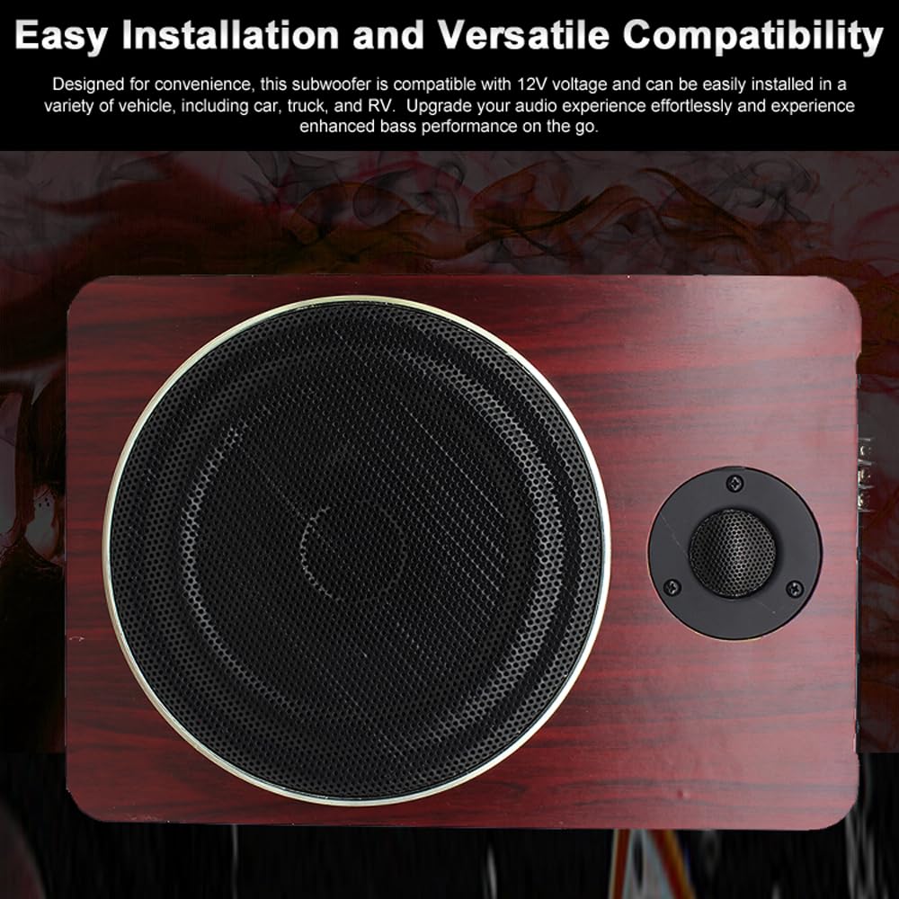 Shkalacar Subwoofer Per Auto Da 8 Pollici - Amplificato, 600W, Ultra Sottile (68mm), Per Installazione Sotto Sedile - Foto 7