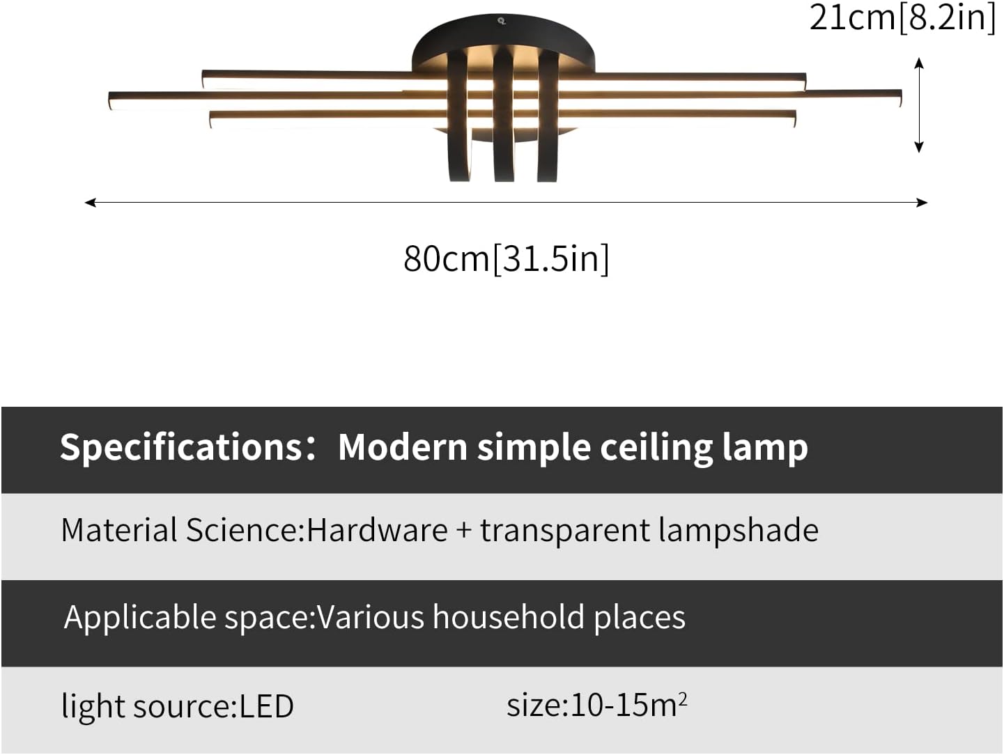 Black Friday Clearance Garwarm Dimmable Ceiling Lighting Fixture, 40W Semi Flush Mount Modern LED Ceiling Lights, Industrial Geometric Linear Black Chandelier for Dining Living Room Kitchen with Remote Control Get Cheap Price Garwarm Dimmable Ceiling Lighting Fixture, 40W Semi Flush Mount Modern LED Ceiling Lights, Industrial Geometric Linear Black Chandelier for Dining Living Room Kitchen with Remote Control