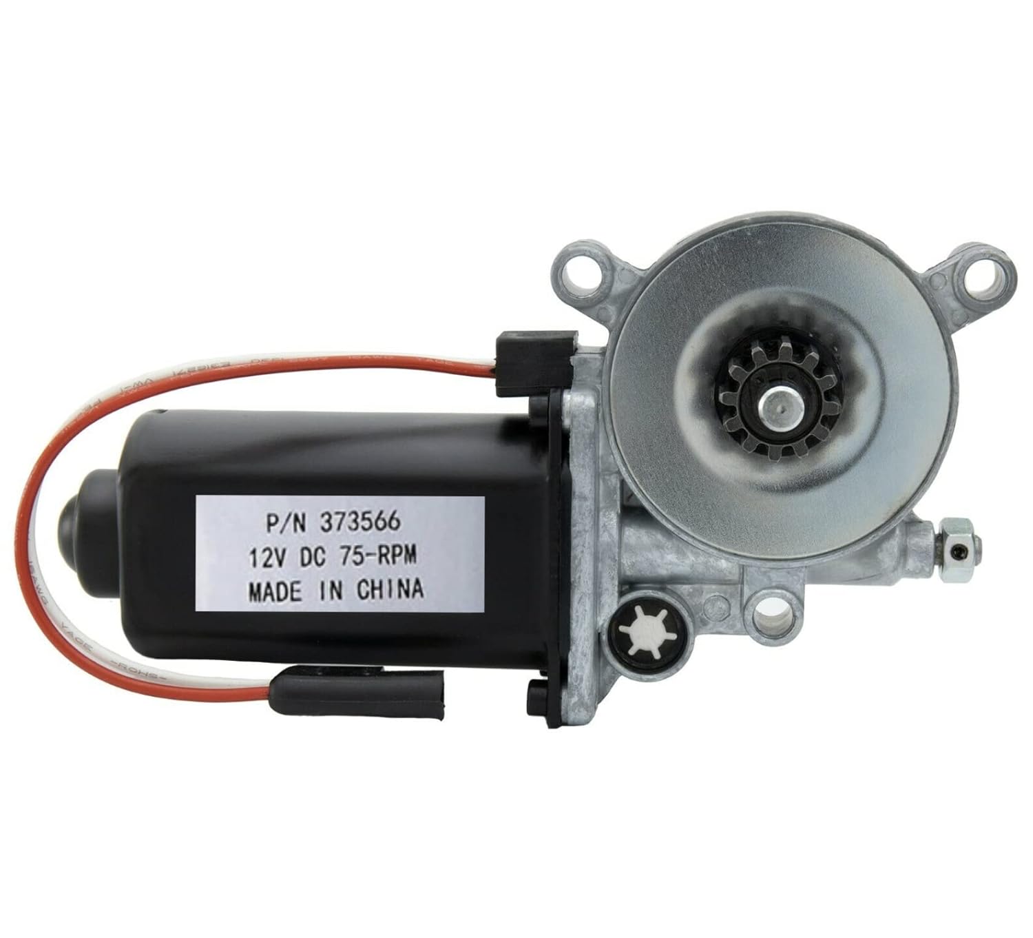 373566 RV Power Awning Universal Replacement Motor, 12V DC 75RPM with