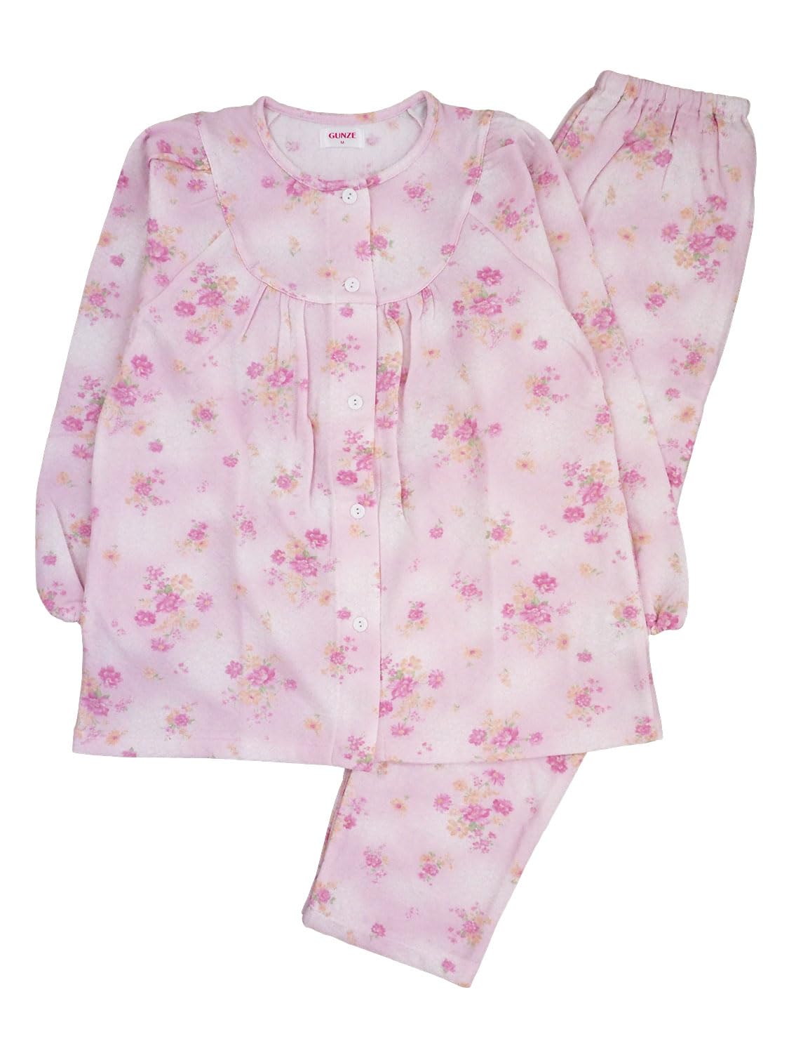 Amazon | [グンゼ] パジャマ レディース 長袖・長パンツ 花柄