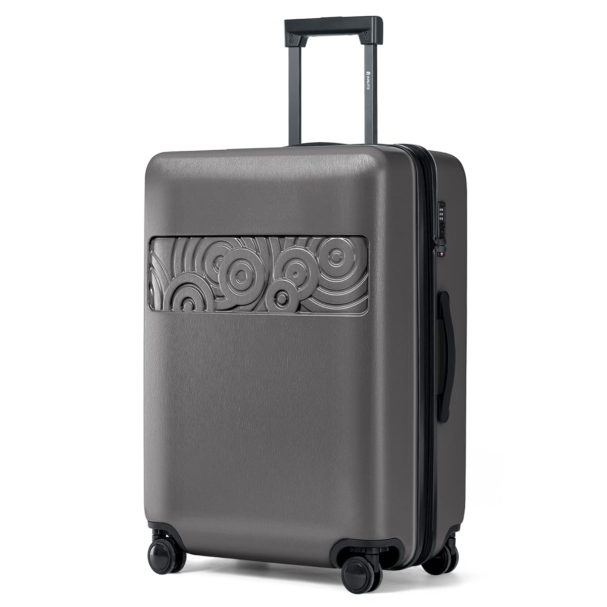 Krute Suitcase with Spinner Wheels ABS PC Expandable Hardside Large Luggage with TSA Lock (Only 28 Inch) Dark Gray