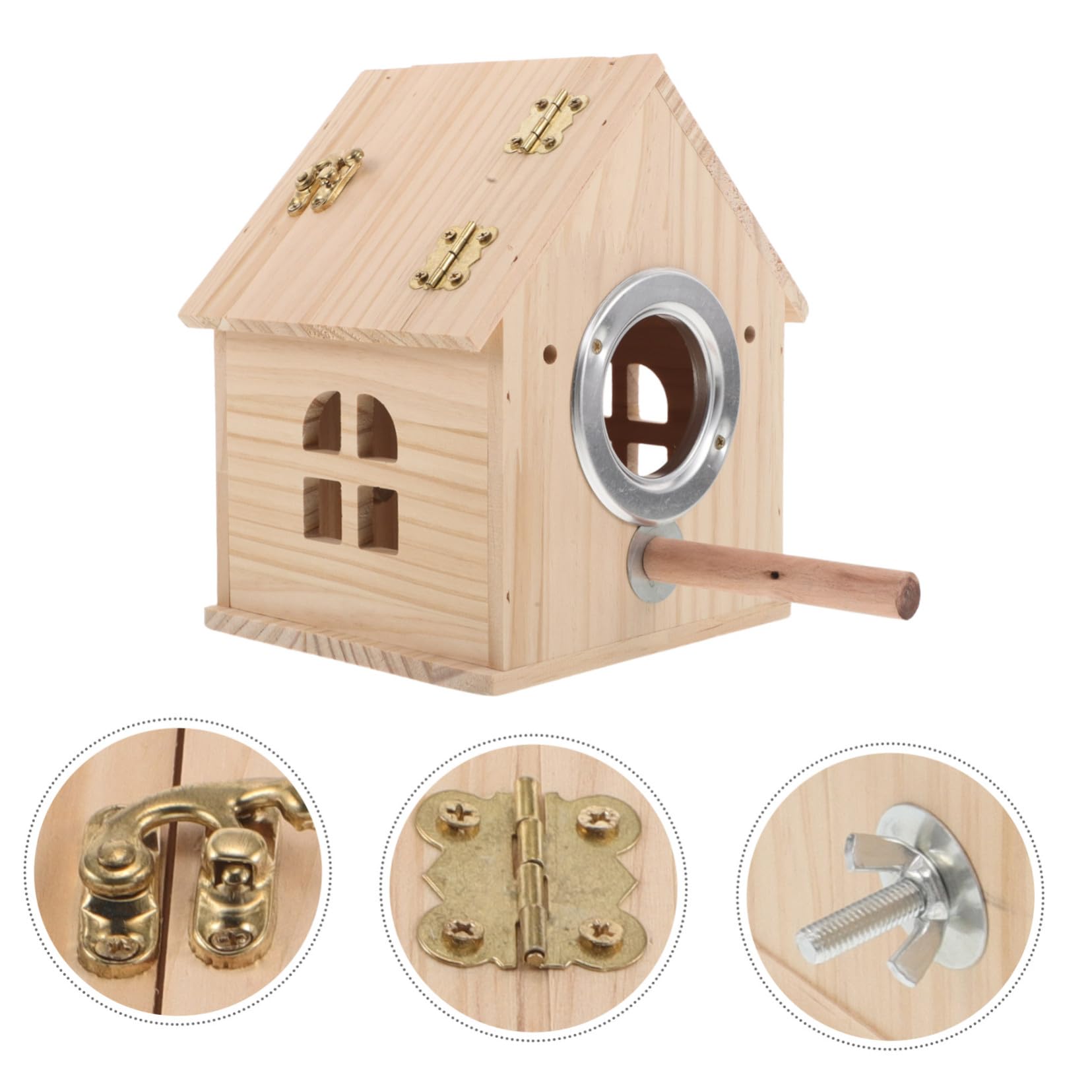 Caja De Cría para Casa Nido para Periquitos Jaula De Cría para Pájaros Caseta para Pájaros
