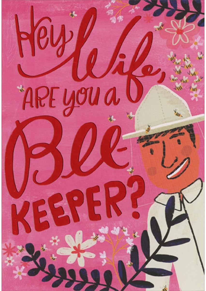 Designer Greetings Are You a Beekeeper Man in Protective Outfit Humorous/Funny 3D Pop Up Valentine's Day Card for Wife