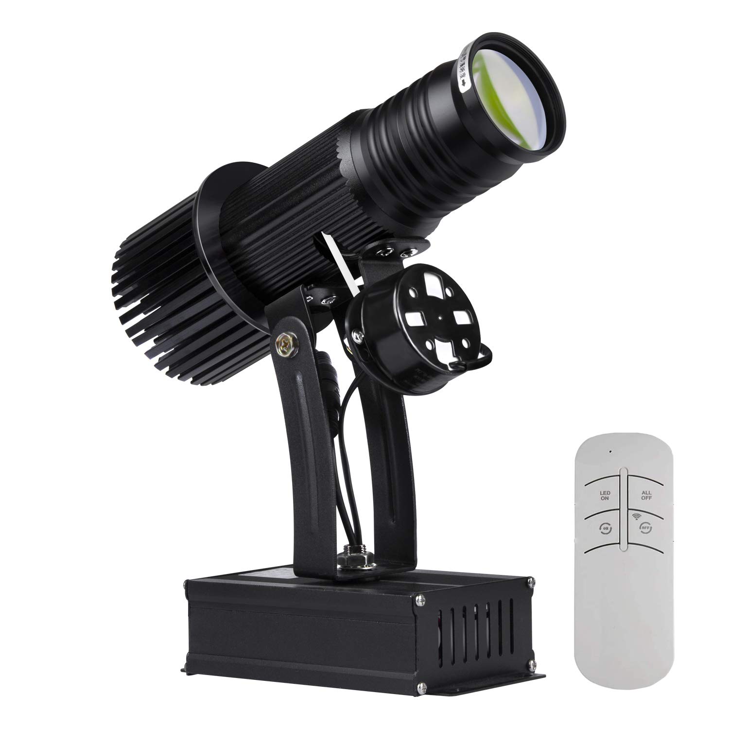 Projecteur GOBO Logo 35W HD LED Intérieur - Projecteur Publicitaire avec Zoom Noir