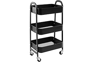 AGTEK 3 Tier Hair Dresser Organizer Cart