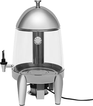 Hot Beverage Dispenser, Hot Drink Dispenser 12L/3.2Gal Warmer Electric Coffee Tea Chocolate Machine Electric Beverage Dispenser Chafer Adjustable Temp 95-185F (Clear Drink Dispenser)