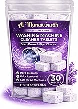 Washing Machine Cleaner Tablets (30 Tablets) | Drum & Pipe Deep Cleaner | Lavender Scent | Removes Odour, Limescale & Residue | For Front Load & Top Load Fully Automatic Washing Machines