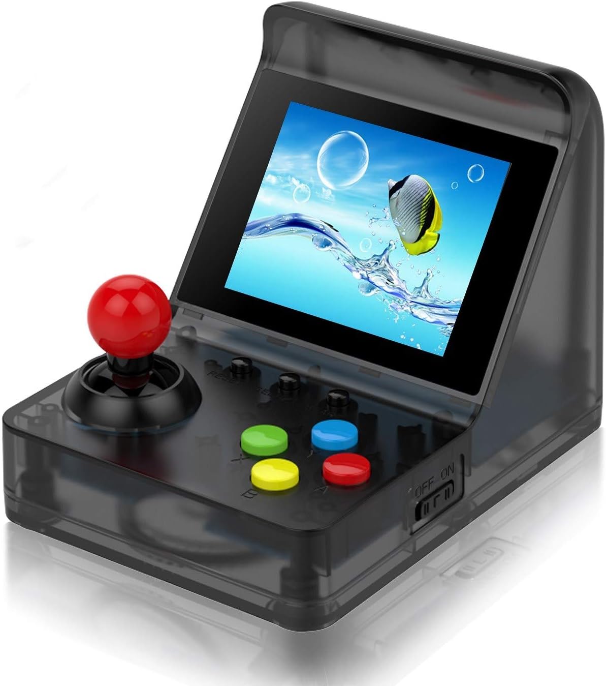 Handheld Game Console, Retro Arcade Mini Game Console for Game Player with 3 Inch 512 Games 32 Bit Portable Game Console,Birthday Gift for Children (Black)