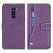 ELISORLI Compatible with LG K8 2016 Wallet Case Wrist Strap Lanyard Leather Flip Card Holder Stand Cell Accessories Folio Purse Credit ID Slot Magnetic Phone Cover for Phoenix 2 Women Men-Purple