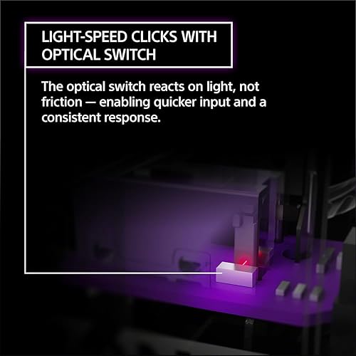 Miniatura 5 de Sony INZONE Mouse-A - Mouse inalámbrico para juegos de 8K con interruptor óptico ligero (negro) con alfombrilla de mouse para juegos XL y paquete