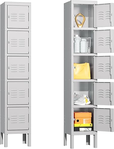 Vista 12 de Greenvelly Gabinete de almacenamiento de 9 puertas para empleados, casillero de metal para oficina, gimnasio, escuela, casillero de acero negro