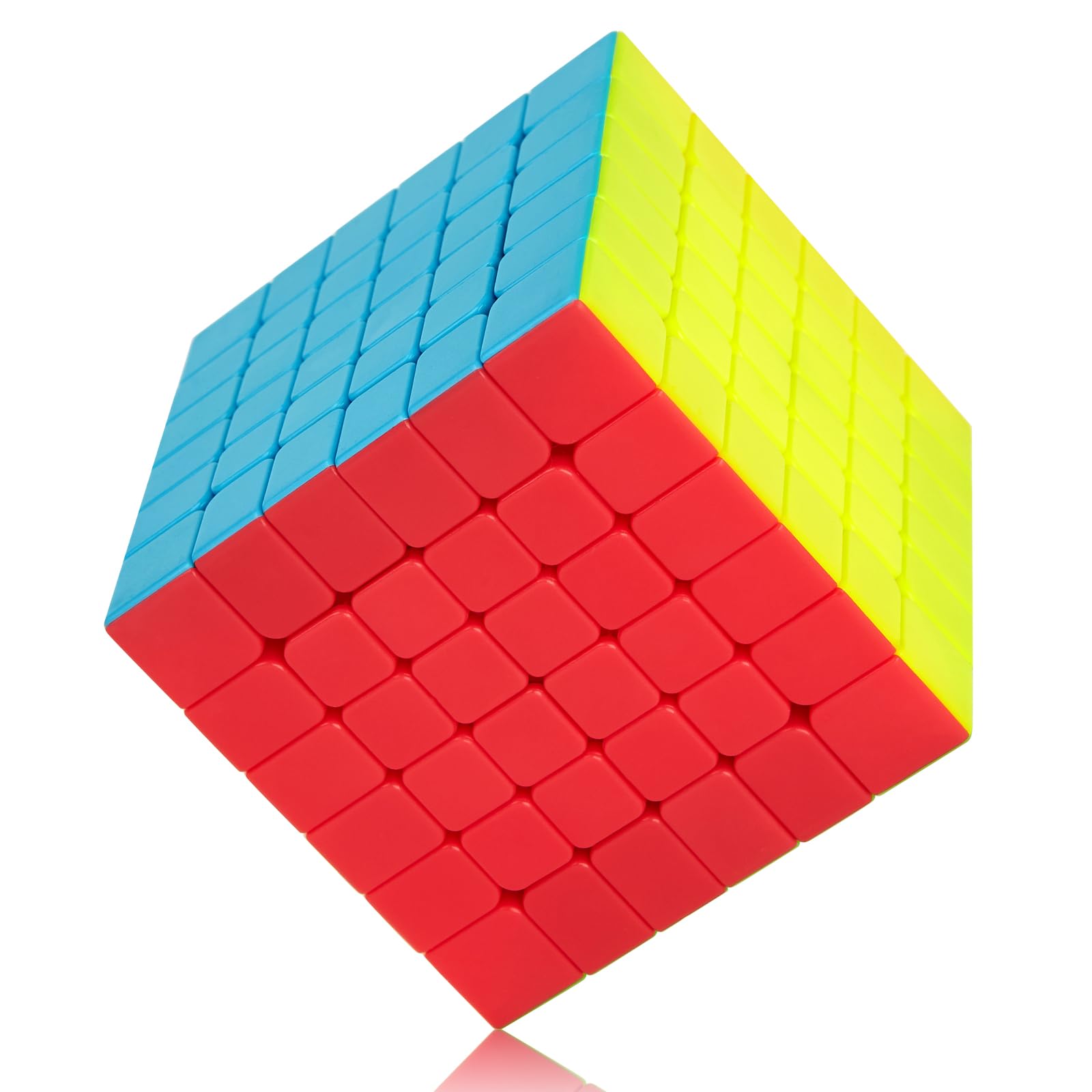 ROXENDA Speed Zauberwürfel Würfel Stickerless - Professional & Solides & Langlebiges, Dreht Sich Schneller als das Original (6x6x6)