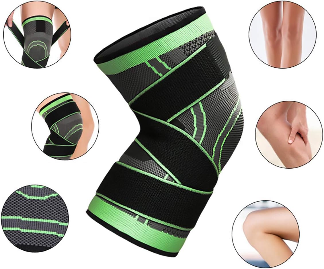 Knee Sleeve,Compression Fit Support -for Joint Pain and Arthritis Relief, Improved Circulation Compression - Wear Anywhere - Single : Health & Household