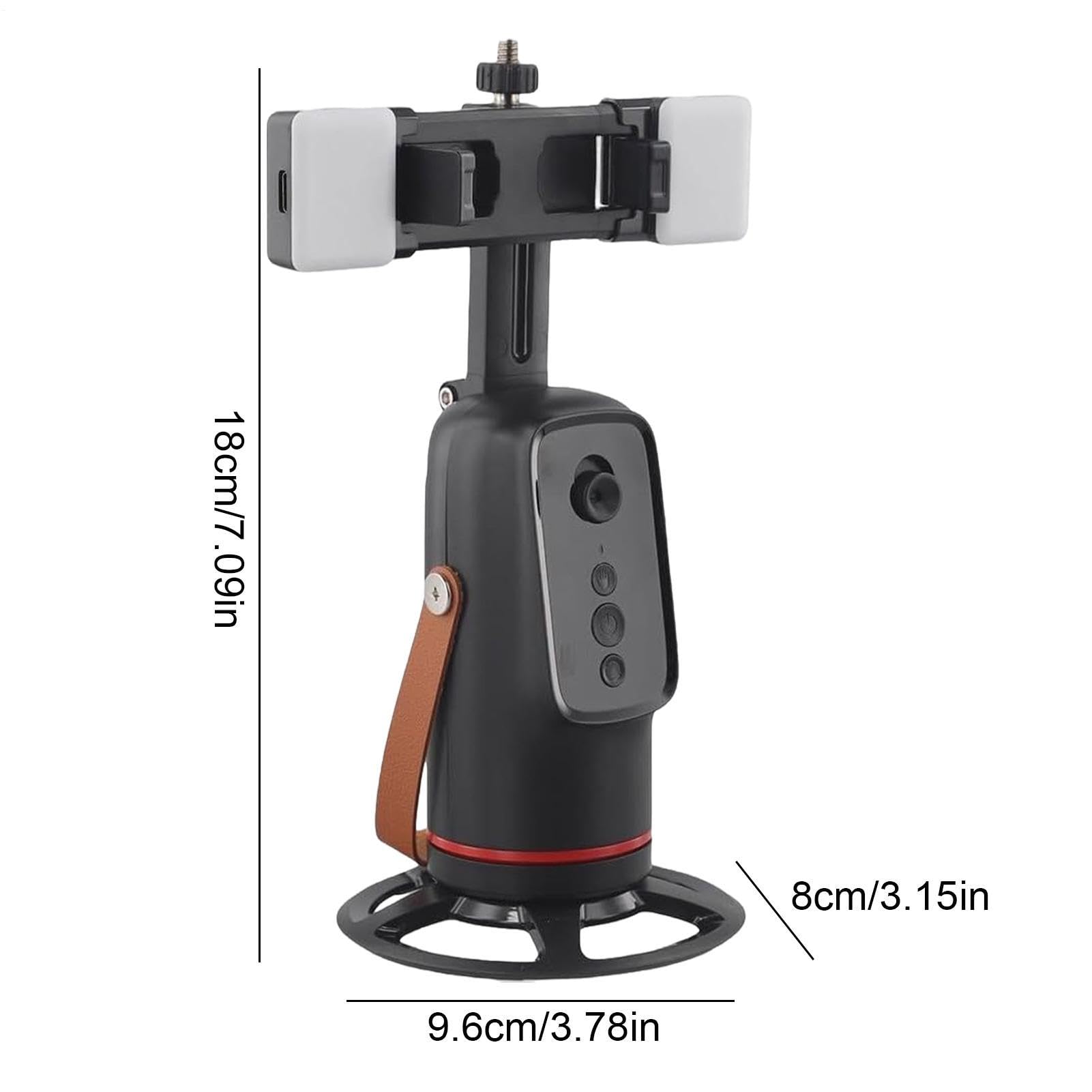 Treppiede d'inseguimento automatico del fronte del supporto automatico di | Treppiede che segue il tuo movimento per lo streaming live selfie Registrazione video Chiamate Fotografia Conferenze Creatori